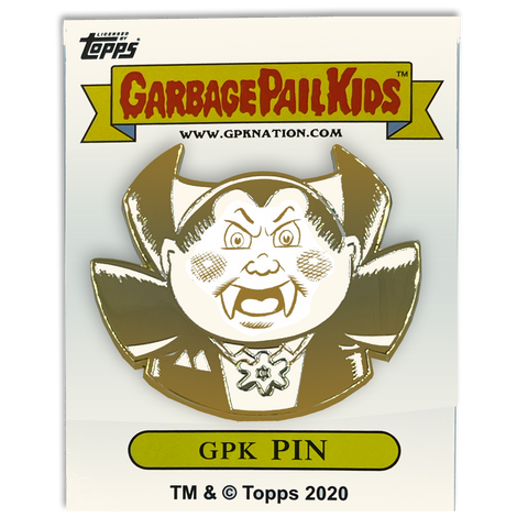 GPK-CC-008 Nasty Nick / Evil Eddie Topps Officially Licensed Brent Engstrom Artist Collaboration GPK Pin Garbage Pail Kids