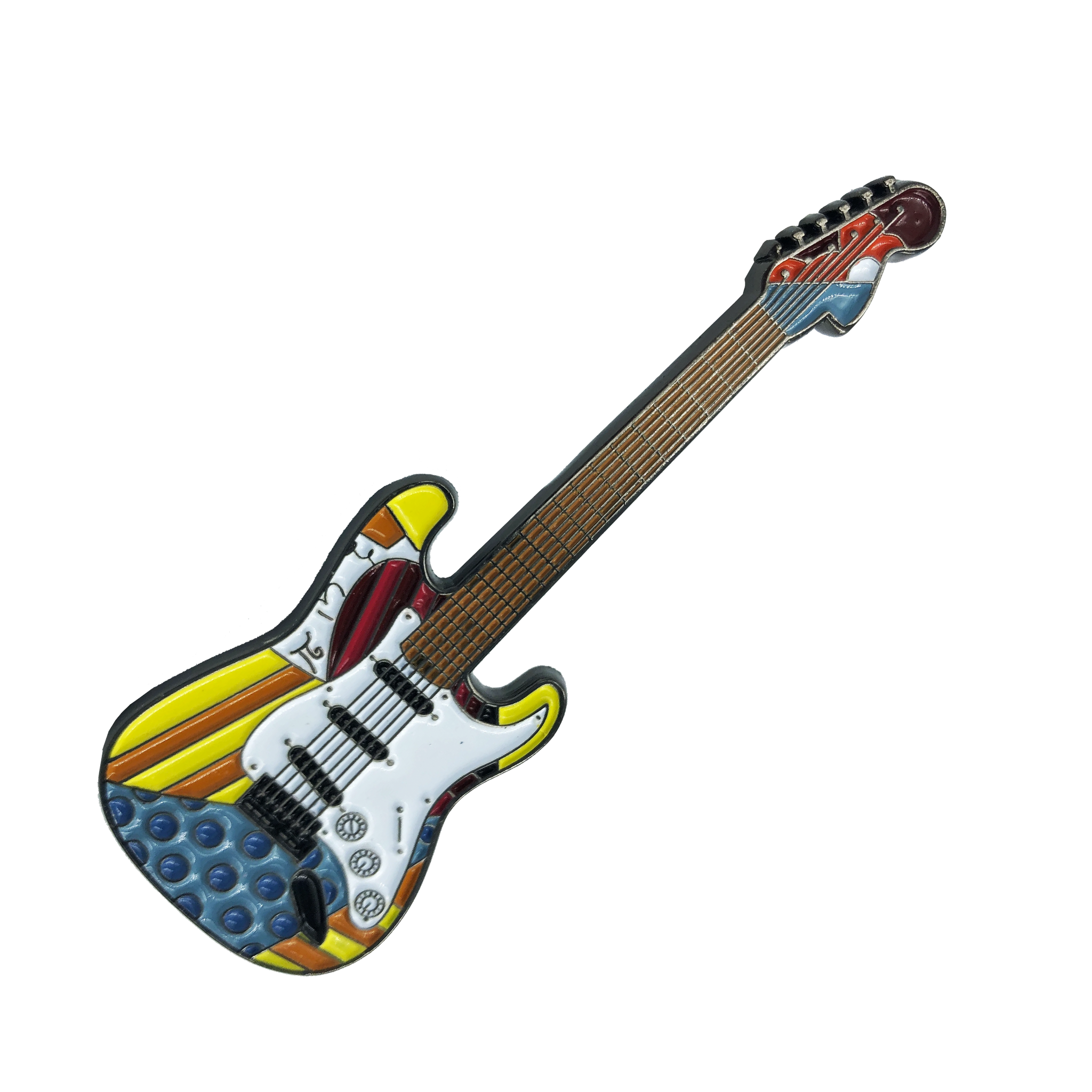Romero Britto "Happy Miami" Officially Authorized Guitar Pin