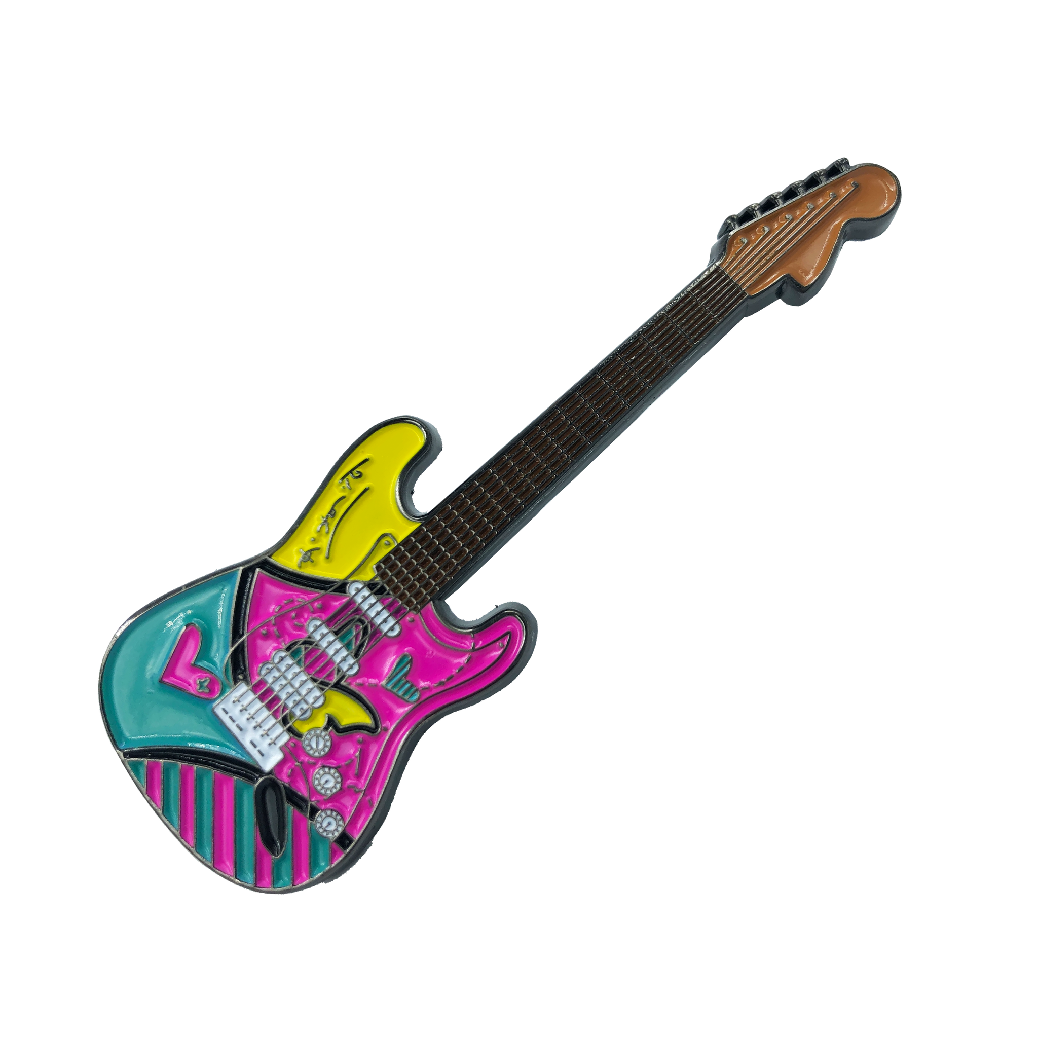 Romero Britto "South Beach Love" Officially Authorized Guitar Pin