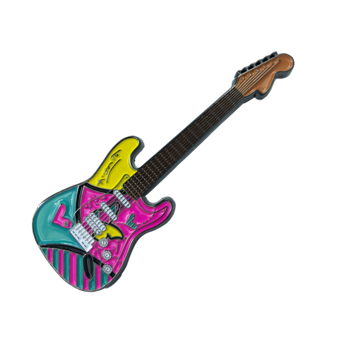 Romero Britto "South Beach Love" Officially Authorized Guitar Pin