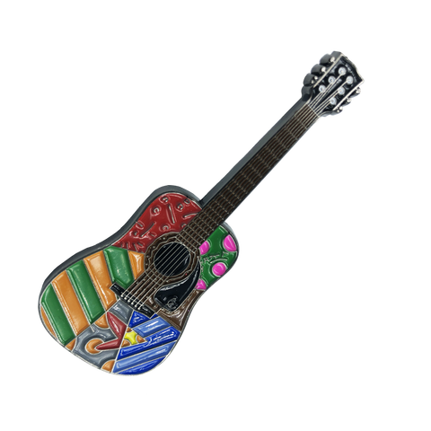 Romero Britto "Wynwood Romance" Officially Authorized Guitar Pin