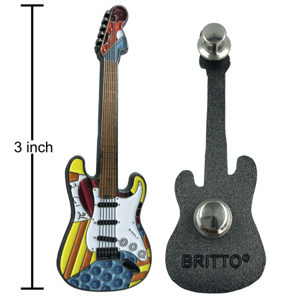 Romero Britto "Happy Miami" Officially Authorized Guitar Pin