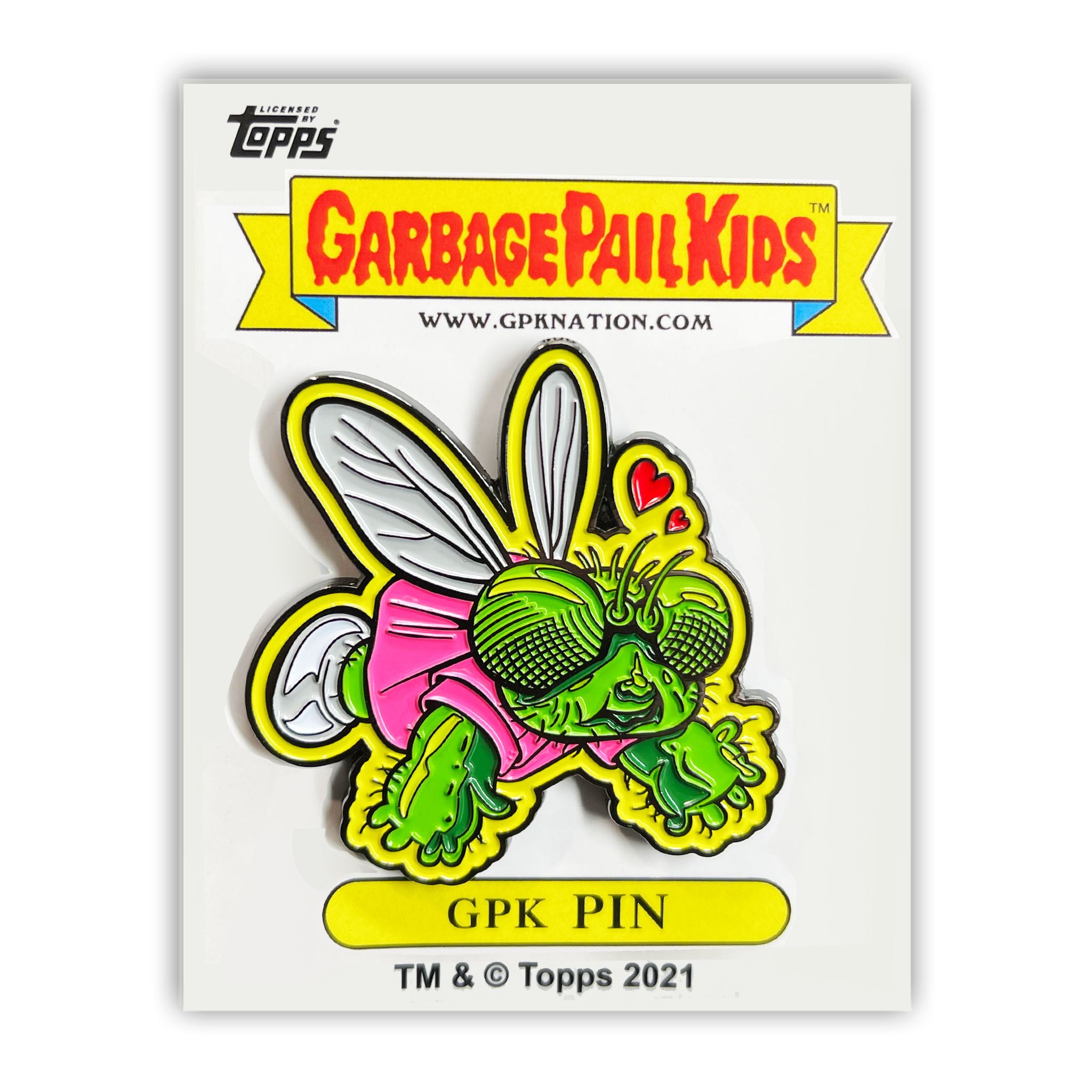 GPK-PP-006 Topps Officially Licensed GPK Buggy Betty / Green Jean Garbage Pail Kids Limited Edition pins