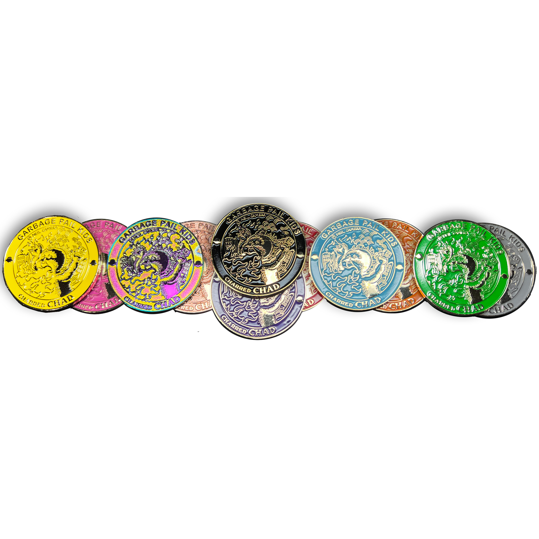 Charred Chad 11 coin set by Neil Camera