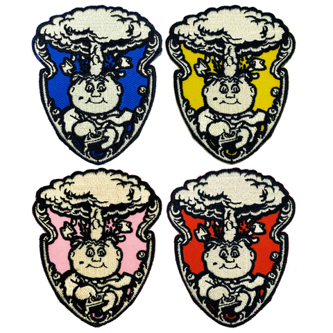 GPK Adam Bomb Topps Officially Licensed Patch - 4 PATCH SET - PINK/BLUE/RED/YELLOW