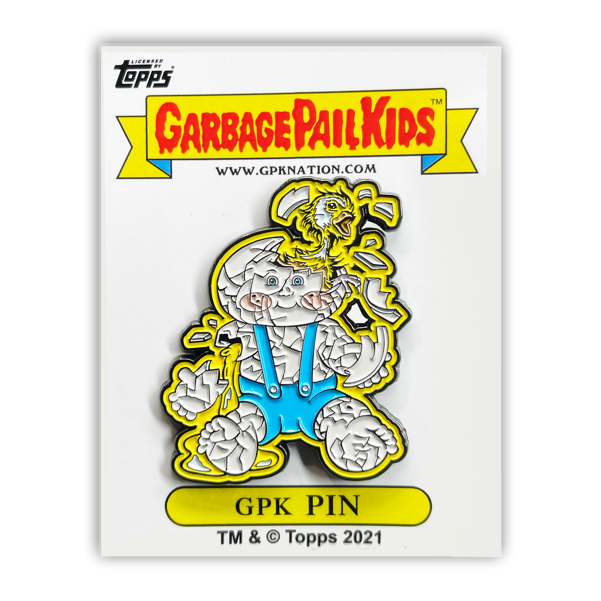 GPK-PP-005 Topps Officially Licensed GPK Soft Boiled Sam / Cracked Jack Garbage Pail Kids Limited Edition pins