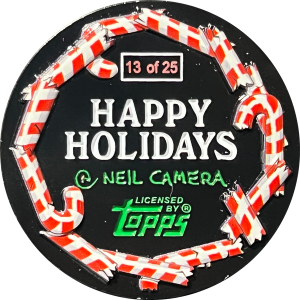 GPK Christmas 2-coin set by Neil Camera featuring ADAM BOMB and SANTA BOMB!