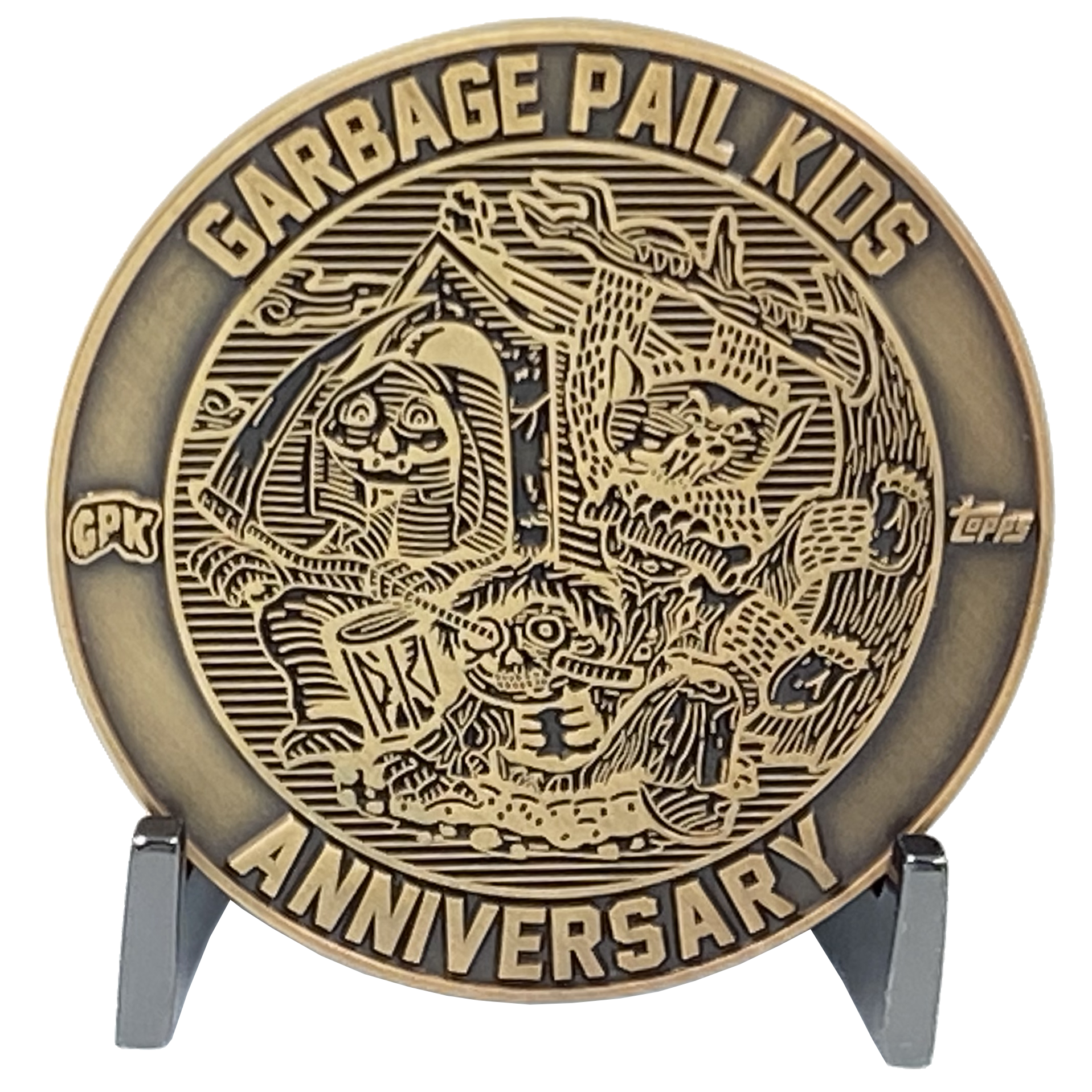 Coin 001 Artist Proof with no enamel Topps Officially Licensed challenge coin Garbage Pail Kids GPK Nation