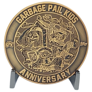Coin 001 Artist Proof with no enamel Topps Officially Licensed challenge coin Garbage Pail Kids GPK Nation