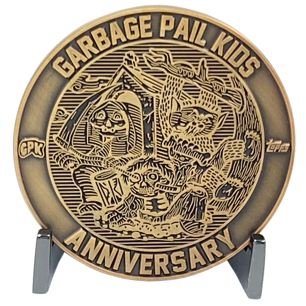 Coin 001 Artist Proof with no enamel Topps Officially Licensed challenge coin Garbage Pail Kids GPK Nation