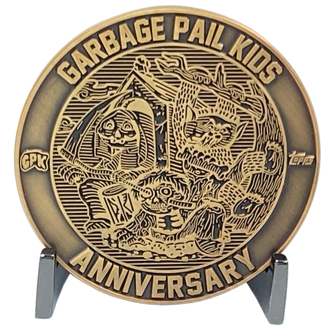 Coin 001 Artist Proof with no enamel Topps Officially Licensed challenge coin Garbage Pail Kids GPK Nation