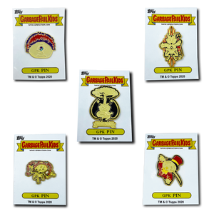 Complete Set of Gold variation GPK Pins Officially Licensed Topps Garbage Pail Kids Pins