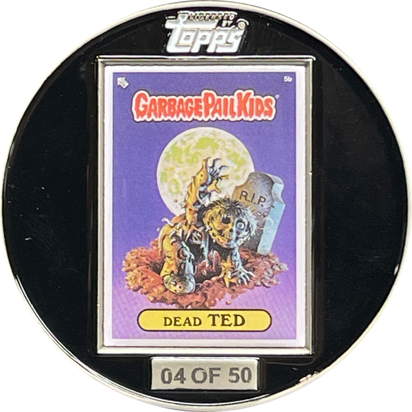 Dead Ted Challenge Coin with Mini Card inset on back only 50 made GPK-DD-007