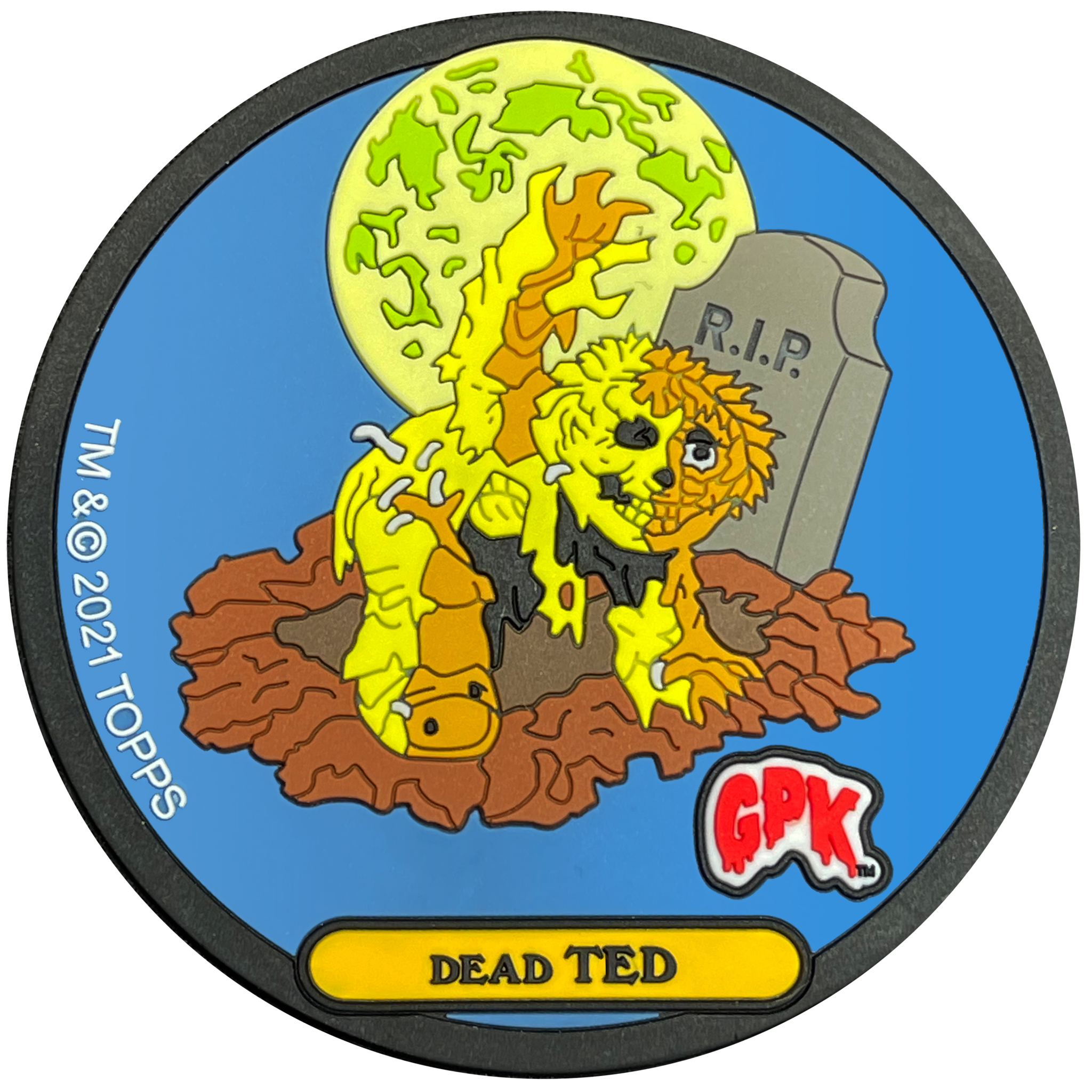 GPK-DD-006 Dead Ted Exclusive Topps Officially Licensed "Glowster" GPK Garbage Pail Kids Coaster