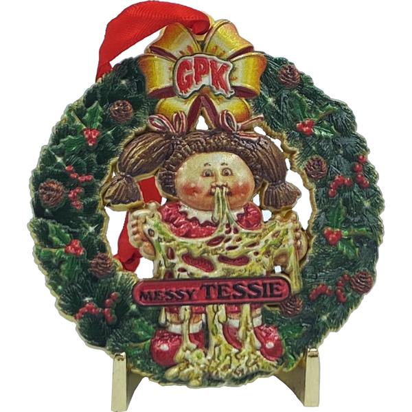 Messy Tessie Christmas Ornament Officially Licensed Topps Garbage Pail Kids GPK 35th Anniversary