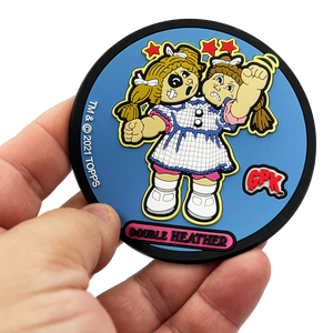 GPK-BB-010 Double Heather Exclusive Topps Officially Licensed GPK Garbage Pail Kids Coaster