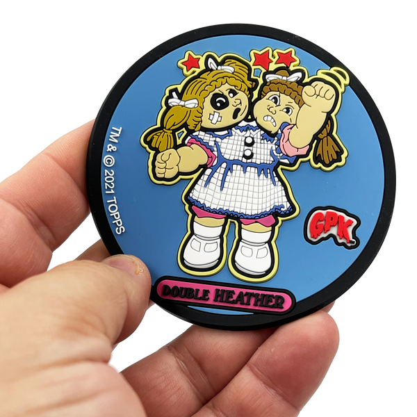 GPK-BB-010 Double Heather Exclusive Topps Officially Licensed GPK Garbage Pail Kids Coaster