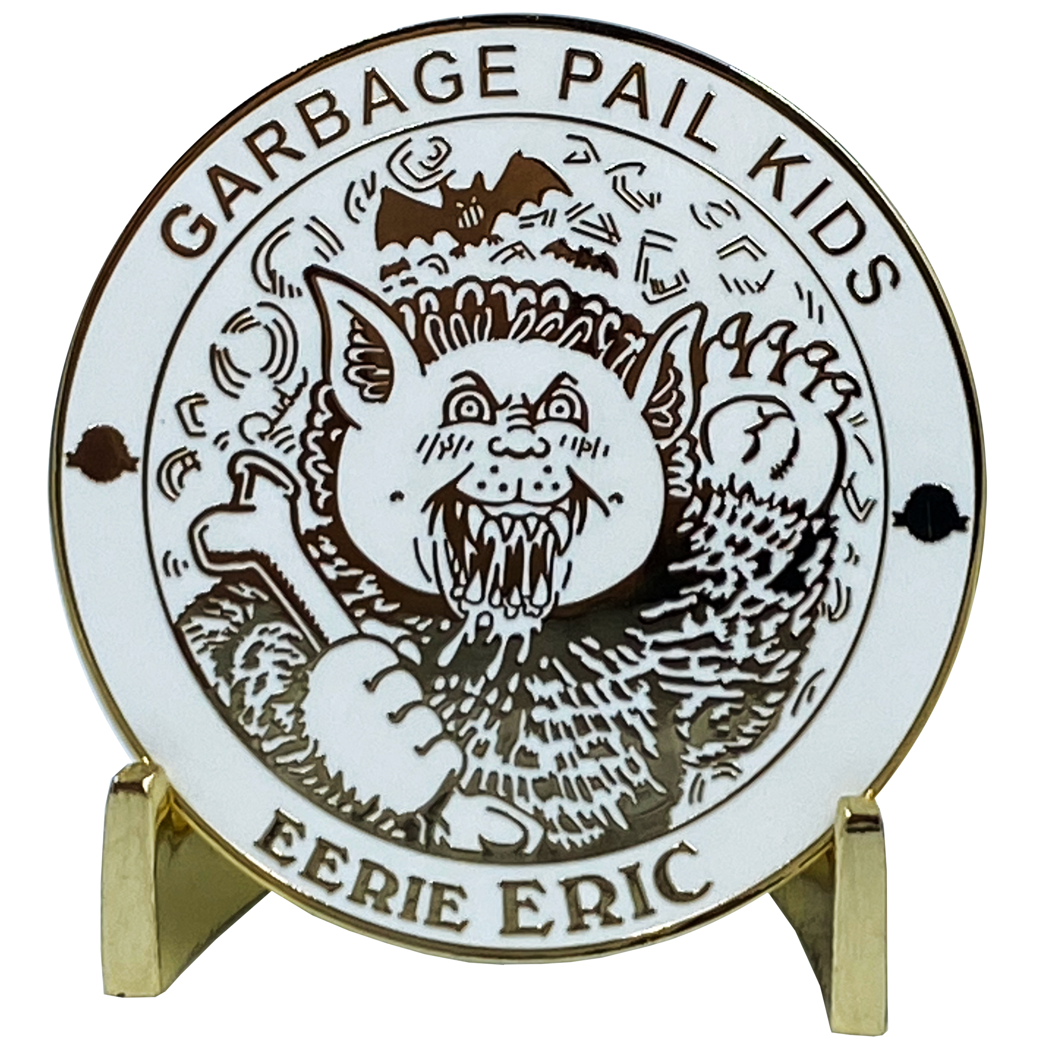 GPK-BB-002 EERIE ERIC Topps Officially Licensed David Gross Artist Collaboration GPK Challenge Coin Garbage Pail Kids