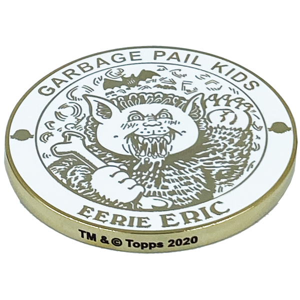 GPK-BB-002 EERIE ERIC Topps Officially Licensed David Gross Artist Collaboration GPK Challenge Coin Garbage Pail Kids