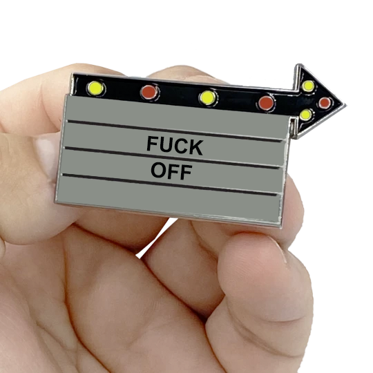 EL3-005 Billboard Pin: F*CK OFF