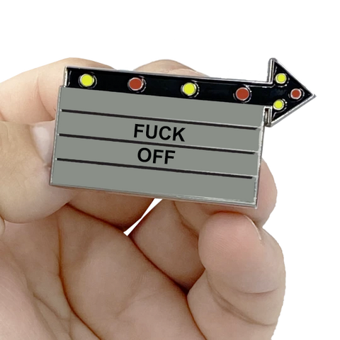 EL3-005 Billboard Pin: F*CK OFF