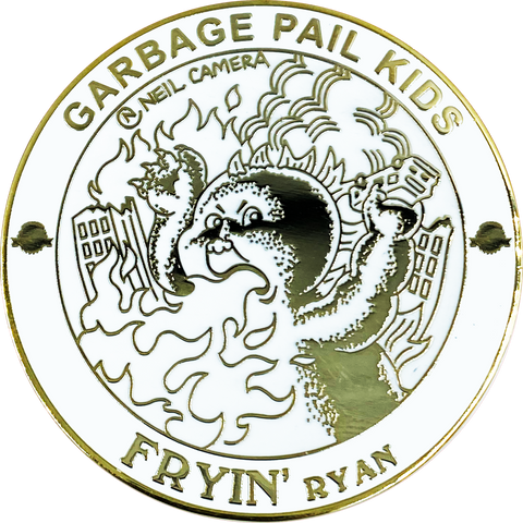 GPK-AA-004 FRYIN' RYAN Topps Officially Licensed Neil Camera Artist Collaboration GPK Challenge Coin Garbage Pail Kids