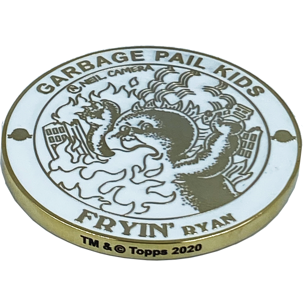 GPK-AA-004 FRYIN' RYAN Topps Officially Licensed Neil Camera Artist Collaboration GPK Challenge Coin Garbage Pail Kids