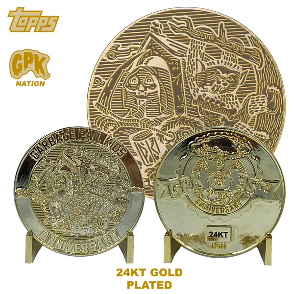 GPK 24KT Gold Plated Topps Officially Licensed Challenge Coin #1