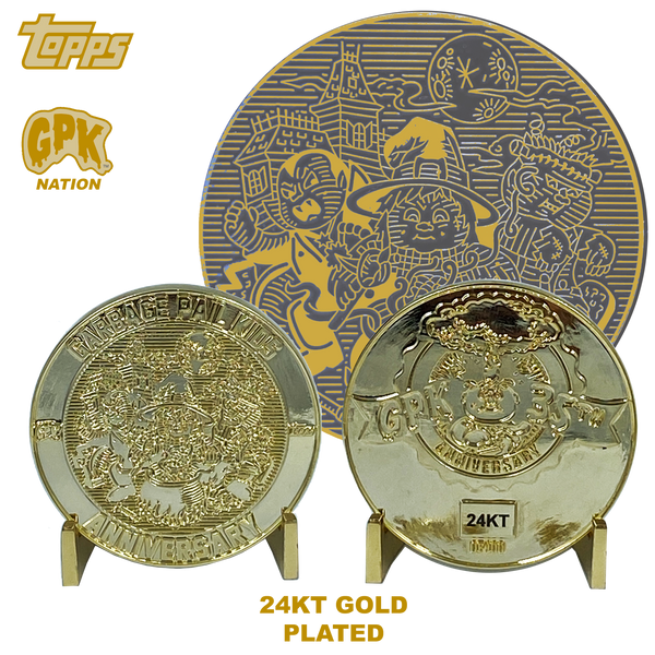 GPK 24KT Gold Plated Topps Officially Licensed Challenge Coin #2