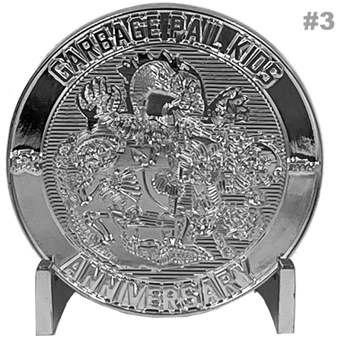 Coin 003 GPK Nation Genuine Sterling Silver Plated Challenge Coin Garbage Pail Kids