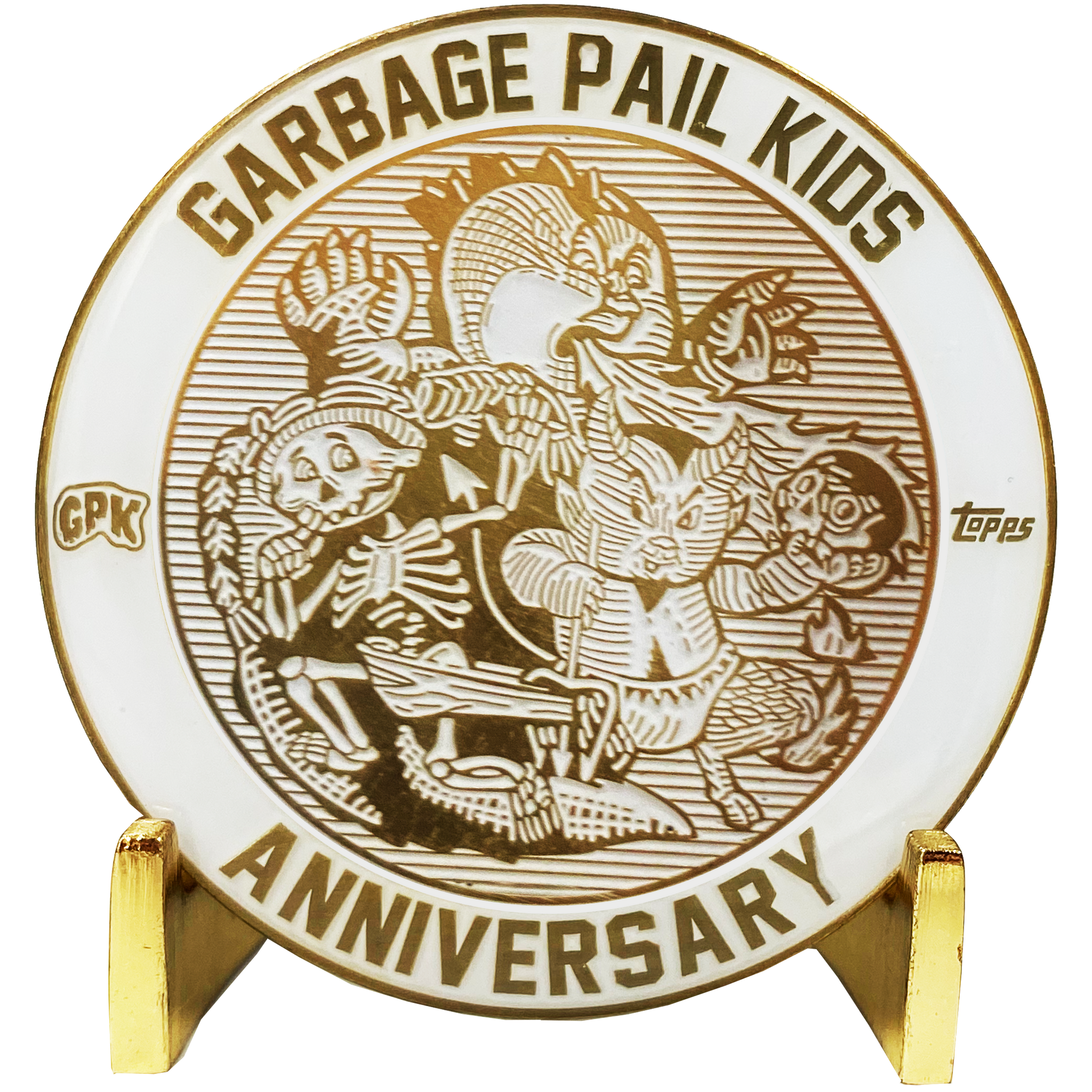 GPK White Cloisonné Topps Officially Licensed Challenge Coin #3