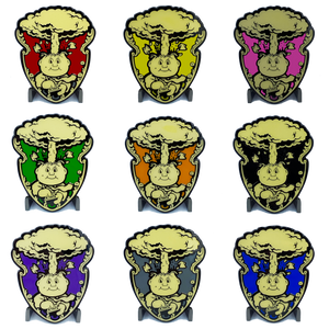 GPK Complete Emblem Ornament set with 3M Adhesive back 9 colors Topps Officially Licensed