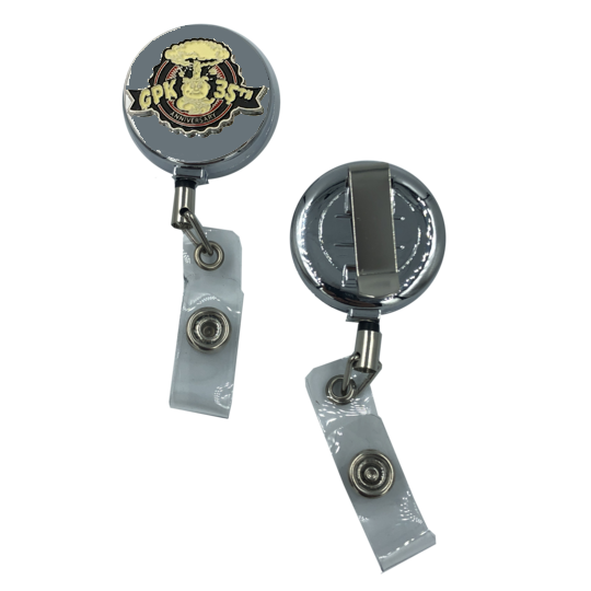 GPK Topps Officially Licensed Metal ID Reel retractable ID Card Holder Garbage Pail Kids 35th Anniversary Edition