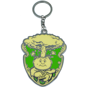 GPK-DD-001 GREEN Adam Bomb GPK Cloisonné Ornament Emblem Keychain: only 100 made