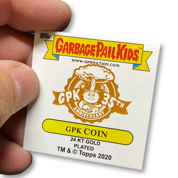 COMPLETE SET 24KT Gold Plated GPK Challenge Coin Officially Licensed Topps Garbage Pail Kids Playing Cards Challenge Coin