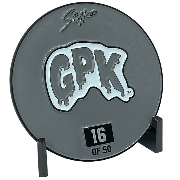 GPK-DD-007 Gray Variation 3 inch SIMKO Topps Officially Licensed Adam Bomb GPK Challenge Coin Garbage Pail Kids