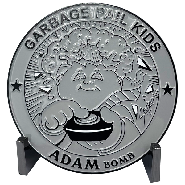 GPK-DD-007 Gray Variation 3 inch SIMKO Topps Officially Licensed Adam Bomb GPK Challenge Coin Garbage Pail Kids