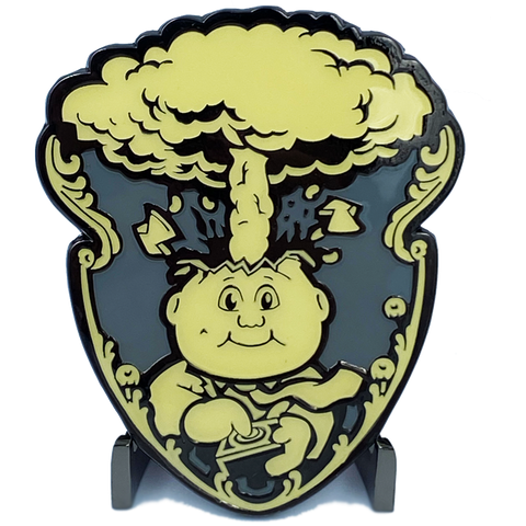 Gray 3M GPK Emblem Ornament set with peel and stick Adhesive back Topps Officially Licensed