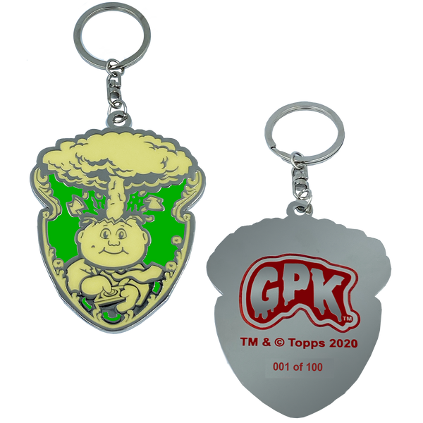 GPK-DD-001 GREEN Adam Bomb GPK Cloisonné Ornament Emblem Keychain: only 100 made