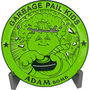 GPK-DD-007 Green Variation 3 inch SIMKO Topps Officially Licensed Adam Bomb GPK Challenge Coin Garbage Pail Kids