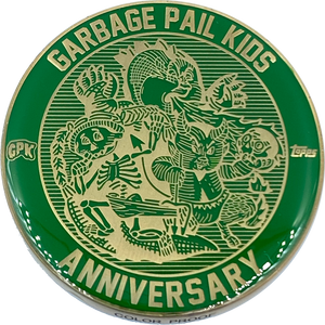 Green Color Proof Coin 003 Topps Officially Licensed challenge coin Garbage Pail Kids GPK Nation
