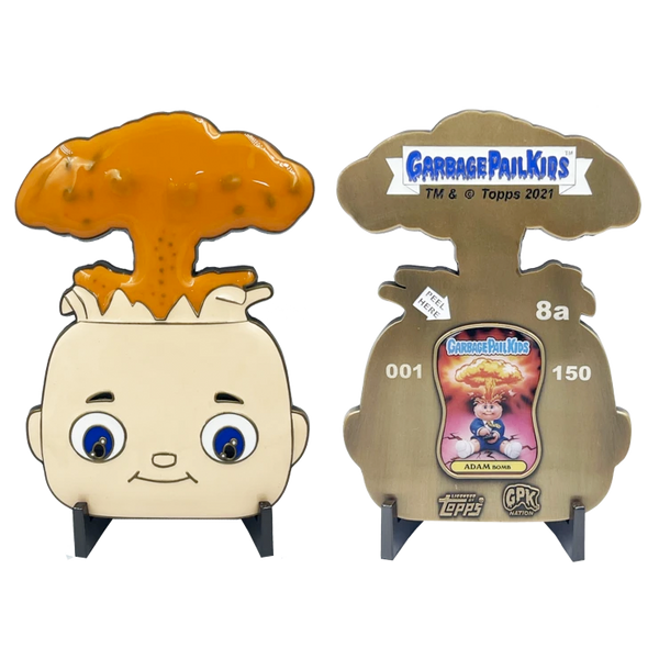 FLASH SALE: Officially Licensed GPK Adam Bomb Head Glow in the Dark Limited Edition Garbage Pail Kids Coin with serial number