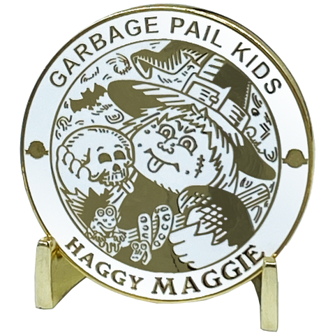 GPK-CC-003 HAGGY MAGGIE Topps Officially Licensed David Gross Artist Collaboration GPK Challenge Coin Garbage Pail Kids
