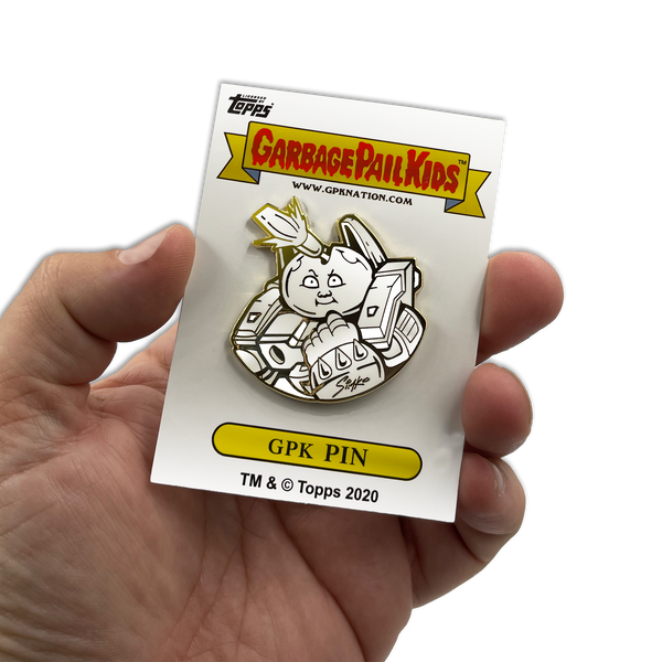 GPK-AA-009 SIMKO Roy Bot / Hot Head Harvey Topps Officially Licensed Artist Collaboration GPK Pin Garbage Pail Kids
