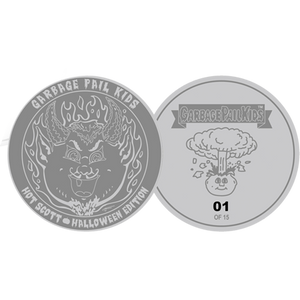 Sterling Silver plated Hot Scott: 2021 Halloween Edition Officially Licensed by Topps
