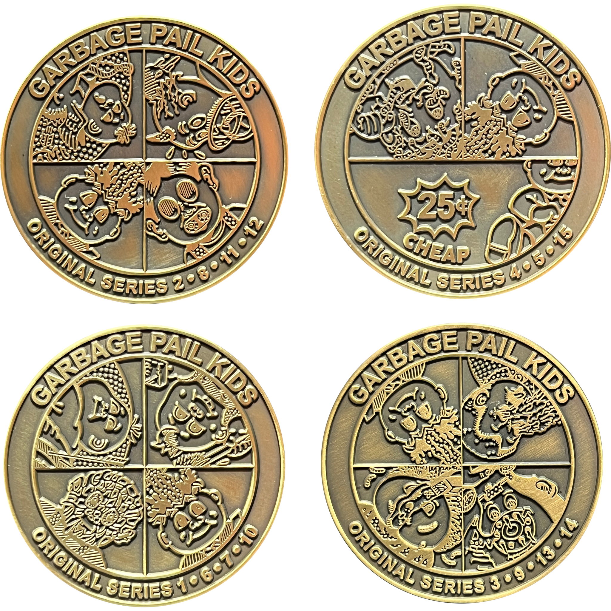 Blind set revealed: OS Wrapper set - NAKED (no enamel) plated antique bronze