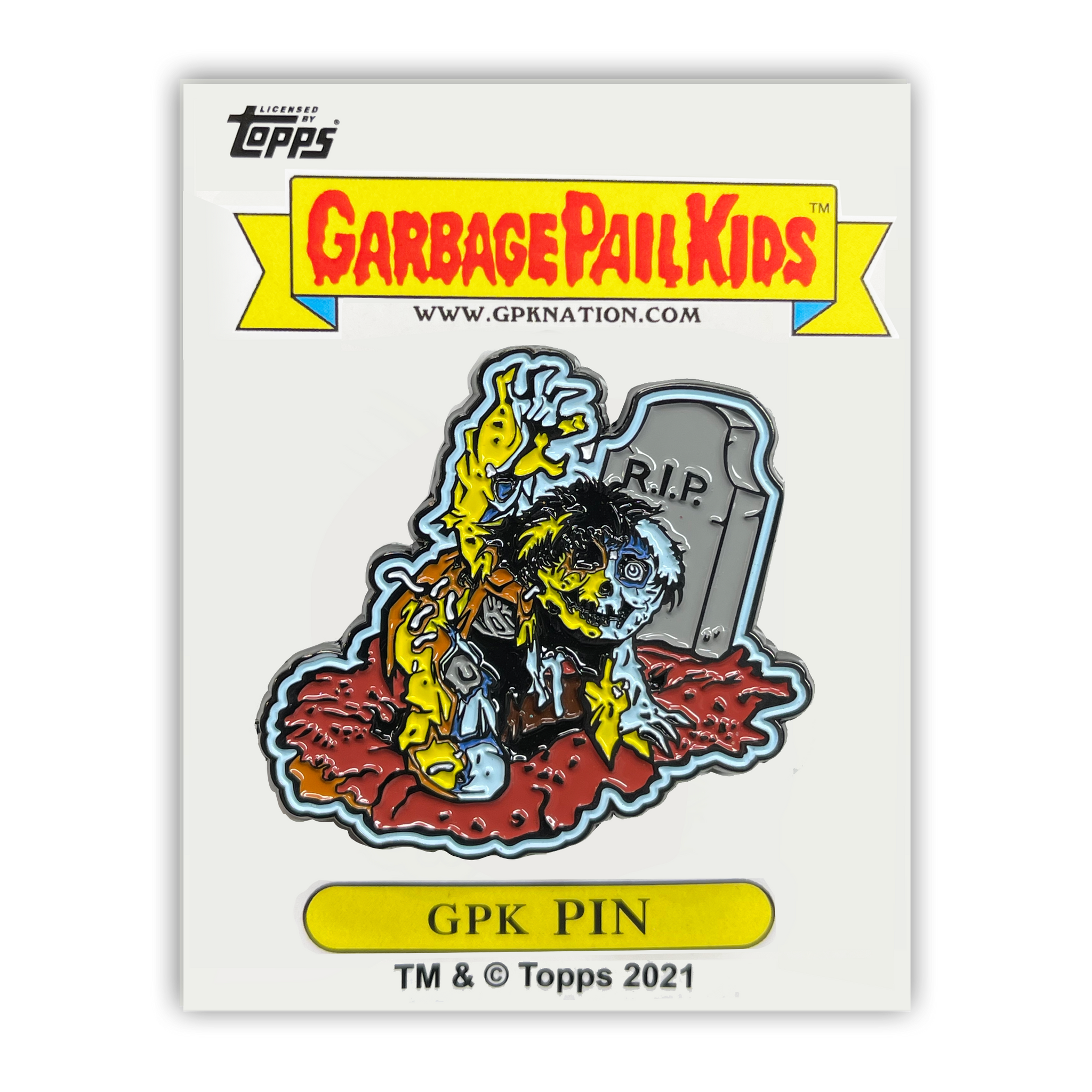 GPK-PP-010 Topps Officially Licensed GPK Jay Decay / Dead Ted Garbage Pail Kids Limited Edition pins