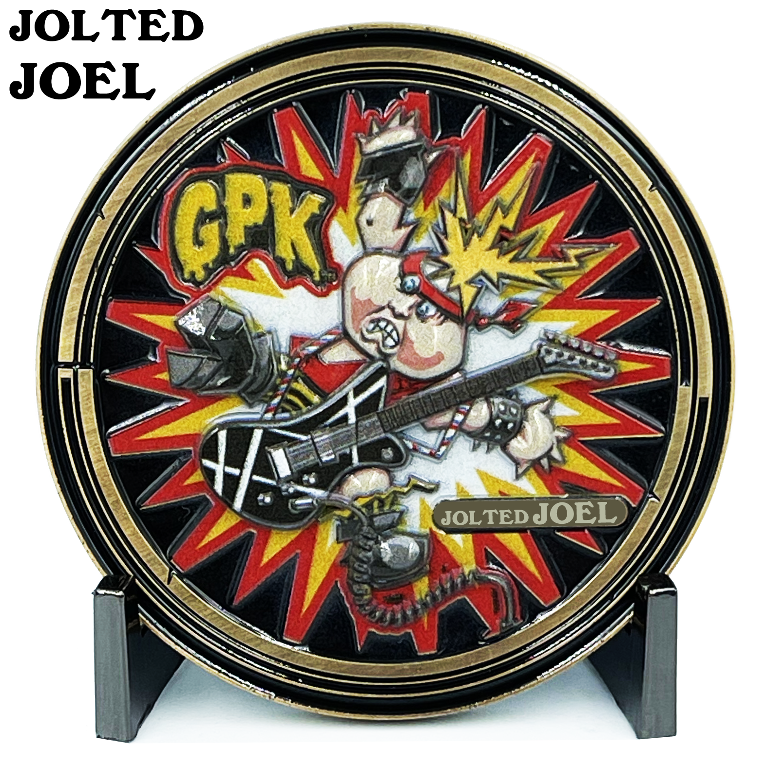 Jolted Joel Officially Licensed Topps Garbage Pail Kids Challenge Coin Limited Edition of 100 GPK Nation