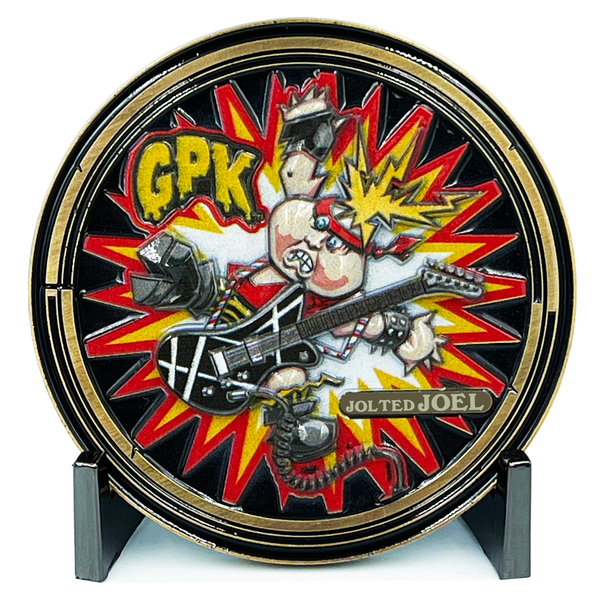 Jolted Joel Officially Licensed Topps Garbage Pail Kids Challenge Coin Limited Edition of 100 GPK Nation