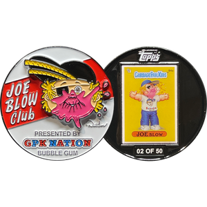 David Gross presents Joe Blow Challenge Coin with Mini Card inset on back only 50 made GPK-DD-012